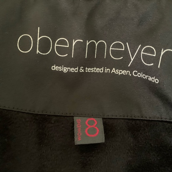 Obermeyer Womens Bombshell Hooded Jacket Insulated Winter Ski Gray Sz 8 - Picture 8 of 16